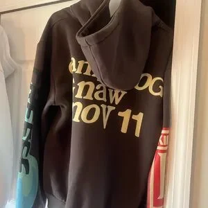 Lucky me I see ghost Graphic Hoodie with Colorful Accents